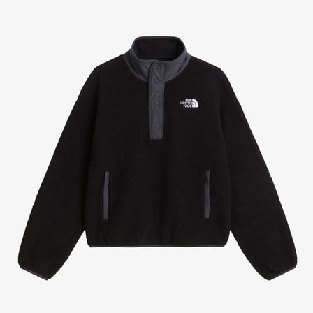 The North Face Cragmont 1/2 Snap Kadın Siyah Polar
