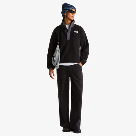 The North Face Cragmont 1/2 Snap Kadın Siyah Polar
