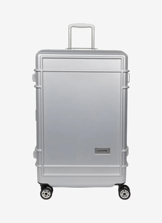 Eastpak Gri Çekçekli Sert Valiz RESIST'R CASE M