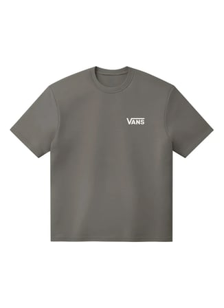 Vans VN0010FF9JC1 Left Chest II Loose SS Gri Bisiklet Yaka Regular Fit Düz Erkek T-Shirt