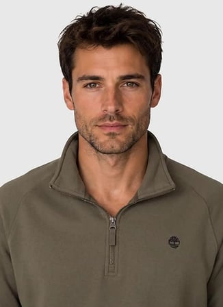 Timberland Yeşil Erkek Logo Baskılı Sweatshirt TBC0YHB9AIE1 EXETER RIVER Tree