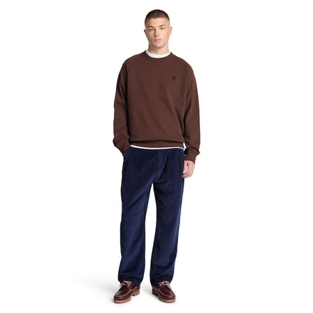 BC0YHBAAJD1-R Timberland Exeter Rıver Lb Crew Sweatshirt Erkek Sweatshirt Kahve