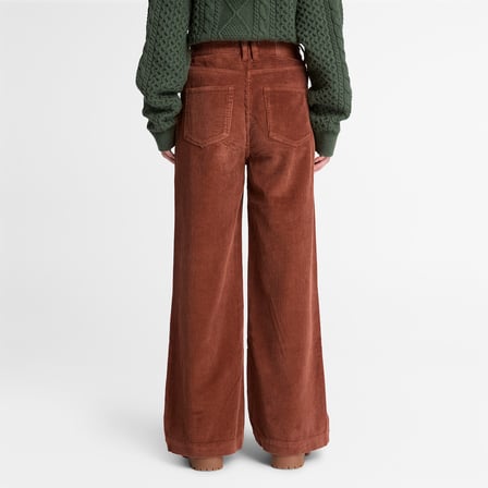 Timberland Corduroy Wide-Leg Kadın Kahverengi Pantolon