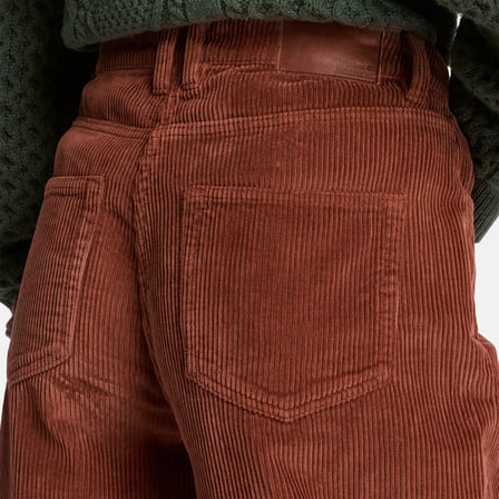 Timberland Corduroy Wide-Leg Kadın Kahverengi Pantolon
