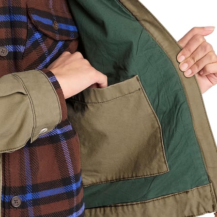 BC0YH4ZAIE1-R Timberland Strafford Washed Canvas Jacket 2.0 Kadın Mont Yeşil