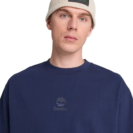 BC0YHF3AIH1-R Timberland Shorewood Heavyweight Ss Tee Erkek T-Shirt Lacivert
