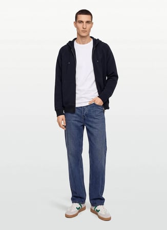 Timberland Siyah Erkek Kapüşonlu Logo Baskılı Sweatshirt TBC0YHB80011 EXETER RIVER Hoodie