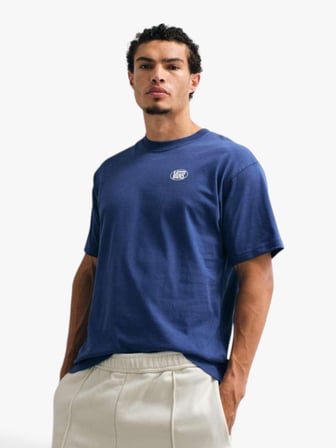 Oval Logo Loose SS Tee Erkek Lacivert T-Shirt - VN0010FE