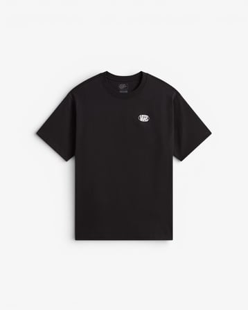 Oval Logo Loose SS Tee Erkek Siyah T-Shirt - VN0010FE