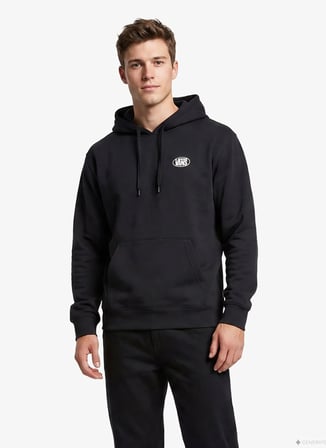 Vans VN0010G2BLK1 Oval Logo Pullover Siyah Erkek Sweatshirt