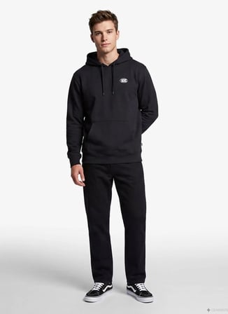 Vans VN0010G2BLK1 Oval Logo Pullover Siyah Erkek Sweatshirt