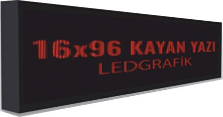 Ledgrafik 16x96 kırmızı kayanyazı.