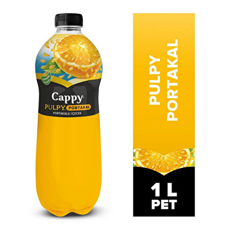 Cappy Pulpy Portakallı İçecek 1 Lt x 6 Adet