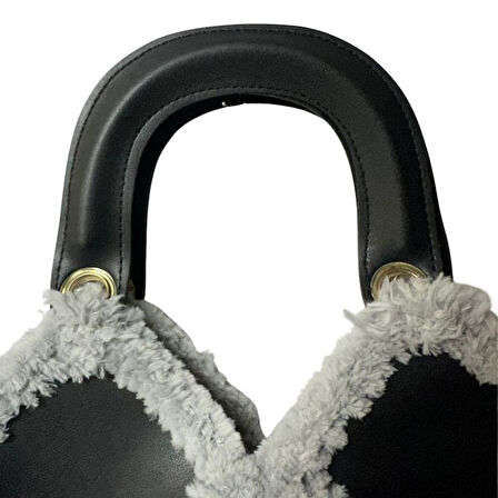 Uretti - Öznur 7392 1383 El Yapımı Puffy İp Kadın El Çantası / 25 cm x 25 cm