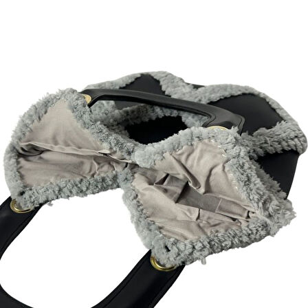 Uretti - Öznur 7392 1383 El Yapımı Puffy İp Kadın El Çantası / 25 cm x 25 cm