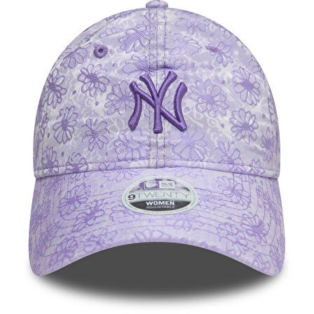 New York Yankees Kadın Çiçekli Açık Mor 9TWENTY 60595378 Şapka
