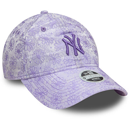 New York Yankees Kadın Çiçekli Açık Mor 9TWENTY 60595378 Şapka