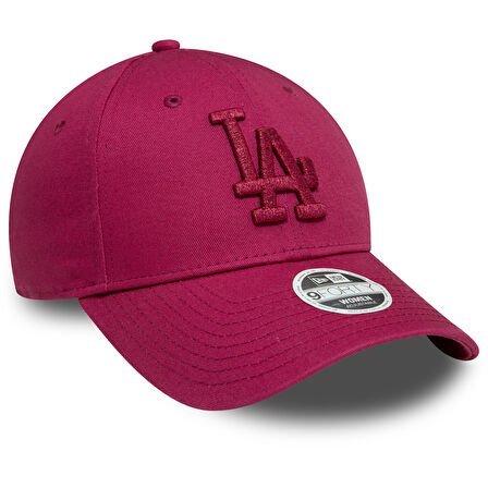 LA Dodgers Kadın Metalik Logo Koyu Kırmızı 60595493 Şapka