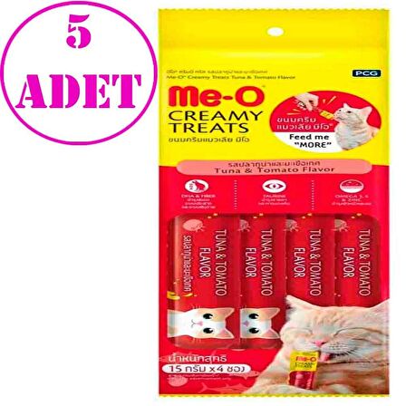 Meo Ton Balıklı Domatesli Krema Kedi Ödülü Kedi Çorbası 4x15 gr 5 AD