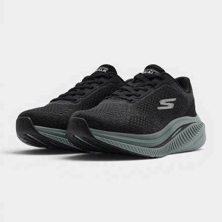 Skechers Go Walk Max Cushioning Arch Fit Erkek Siyah Gri Yürüyüş Ayakkabısı 43 Numara