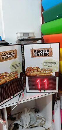 Askıda Ekmek Butonlu Sayıcı