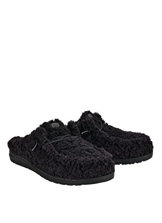 Hey Dude Yün Siyah Erkek Günlük Ayakkabı Wally Slipper