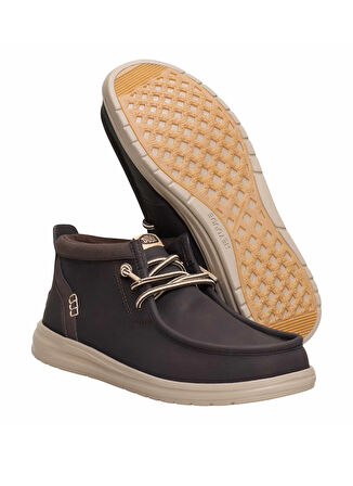 Hey Dude Kahve Erkek Bot Wally Mid GripR Classic