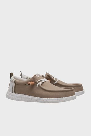 Hey Dude Wally Craft Linen Logolu Casual Ayakkabı Erkek AYAKKABI 43086-2KR KAHVE