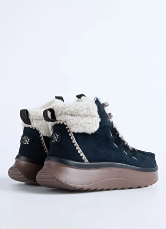 Hey Dude Siyah Kadın Bot Wendy Peak Apres Suede CozStit