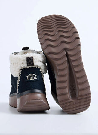 Hey Dude Siyah Kadın Bot Wendy Peak Apres Suede CozStit