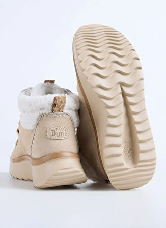 Hey Dude Bej Kadın Bot Wendy Peak Apres Suede CozStit
