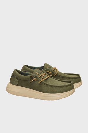 Hey Dude Wally Comf Worn Twill Makosen Ayakkabı Erkek AYAKKABI 45113-3BN HAKİ