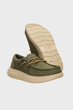 Hey Dude Wally Comf Worn Twill Makosen Ayakkabı Erkek AYAKKABI 45113-3BN HAKİ