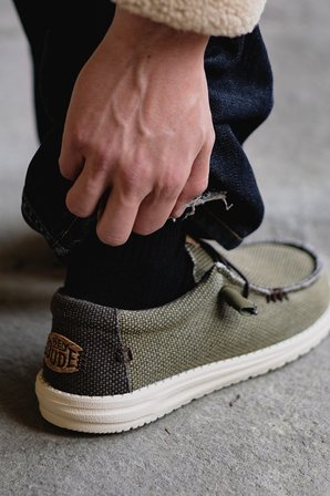 Hey Dude Wally Braided Loafer Ayakkabı Erkek AYAKKABI 40003-3CI HAKİ
