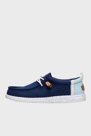 Hey Dude Wally Craft Linen Logolu Casual Ayakkabı Erkek AYAKKABI 43086-4UX LACİVERT