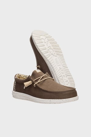 Hey Dude Wally Stretch Canvas Casual Ayakkkabı Erkek AYAKKABI 40700-2LN KAHVE