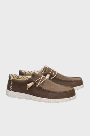 Hey Dude Wally Stretch Canvas Casual Ayakkkabı Erkek AYAKKABI 40700-2LN KAHVE