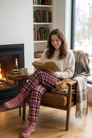 Kadın Lastikli Bel Pamuklu Pijama Altı Soft Örme Mevsimlik Ev Pantolonu