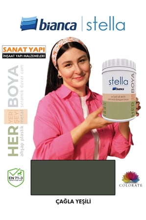 Stella Su Bazlı Boya Fayans-Mermer-Tezgah-Kapı-Dolap-İç Cephe-Dönüşüm-Mutfak-Banyo-Plastik-Ahşap