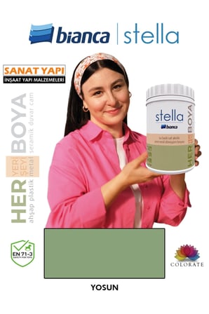 Stella Su Bazlı Boya Fayans-Mermer-Tezgah-Kapı-Dolap-İç Cephe-Dönüşüm-Mutfak-Banyo-Plastik-Ahşap