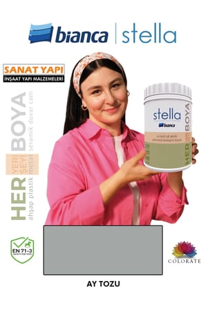 Stella Su Bazlı Boya Fayans-Mermer-Tezgah-Kapı-Dolap-İç Cephe-Dönüşüm-Mutfak-Banyo-Plastik-Ahşap