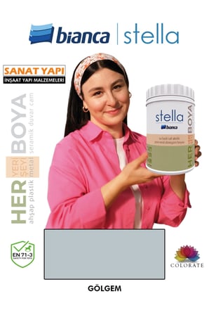 Stella Su Bazlı Boya Fayans-Mermer-Tezgah-Kapı-Dolap-İç Cephe-Dönüşüm-Mutfak-Banyo-Plastik-Ahşap