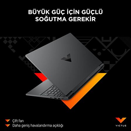 HP Victus 15-FB2028NT AMD R5 7535HS 16GB 512GB SSD RX6550M-4GB Freedos 15.6" FHD 144Hz Taşınabilir Bilgisayar A44MJEA