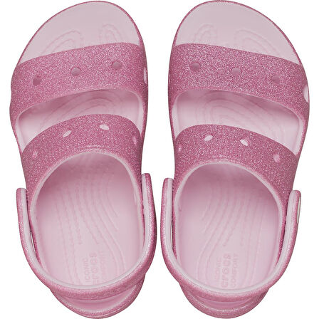 Classic Crocs Glitter Sandal Bebek Terlik 207983-6ZW Pink Milk