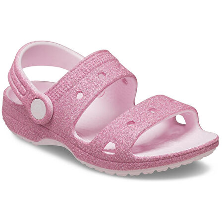 Classic Crocs Glitter Sandal Bebek Terlik 207983-6ZW Pink Milk