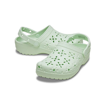 Crocs Classic Floral Cut Out Clog Kadın Terlik 210927