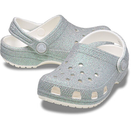 Crocs Classic Iridescent Glitter Çocuk Terlik / Sandalet 210986-100