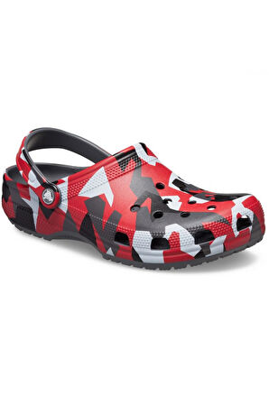 Crocs 211009 Geo Camo Clog Kırmızı Unisex Terlik