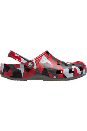 Crocs 211009 Geo Camo Clog Kırmızı Unisex Terlik