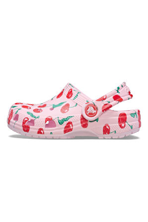 Kız Çocuk Classic Fresh Fruits Clog K Terlik - Pembe | 33-34